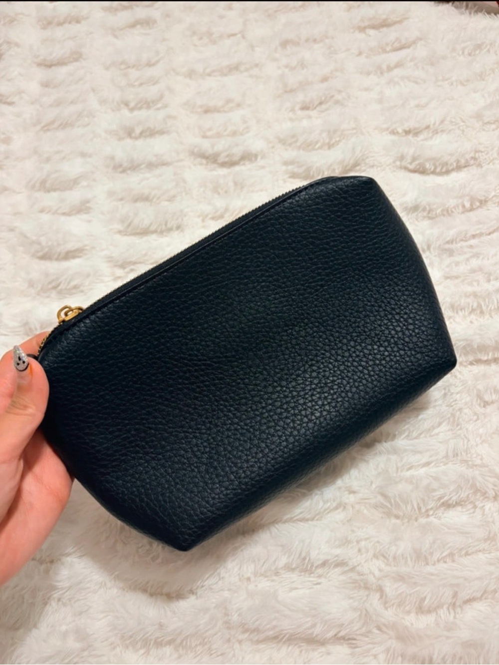 Black makeup bag
